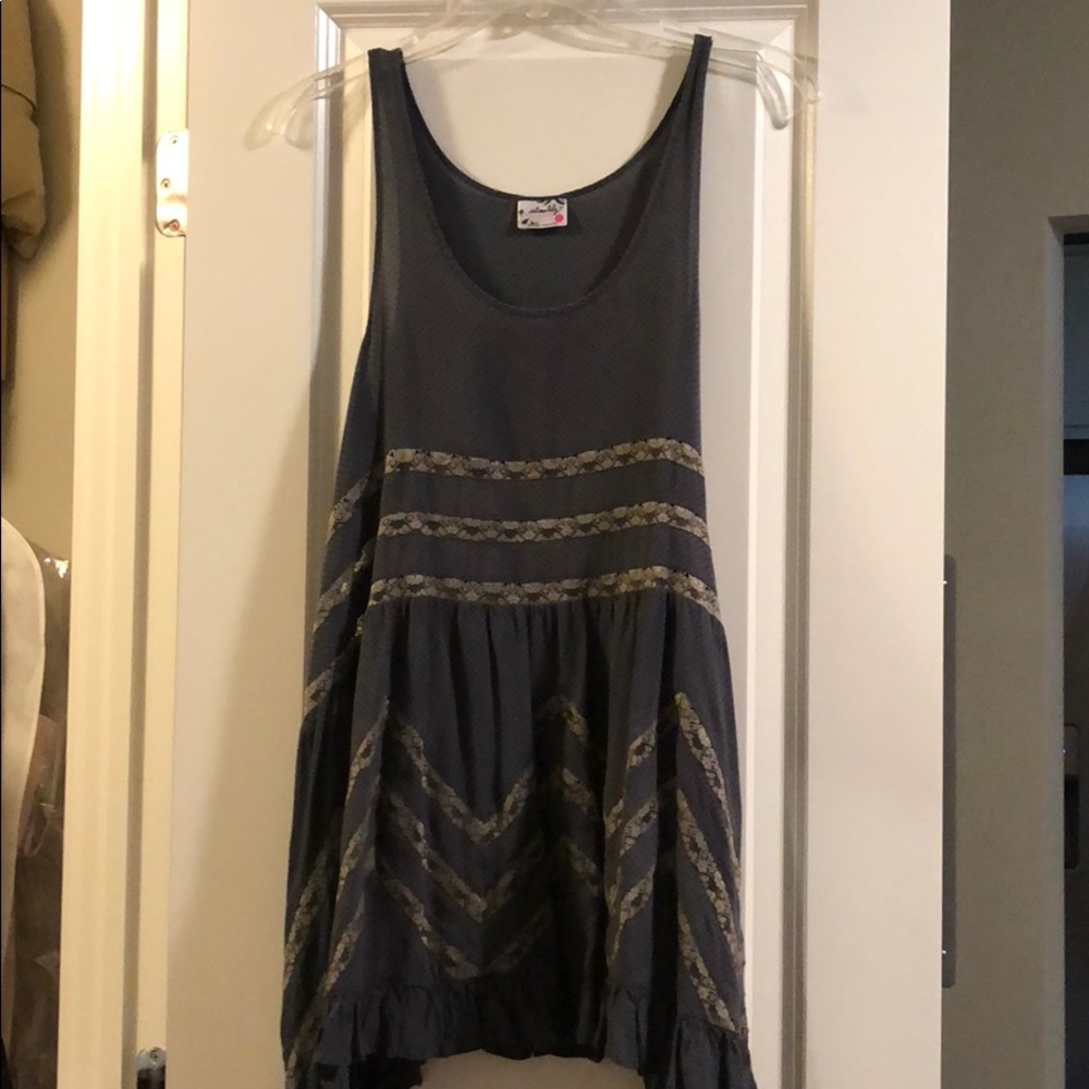 Free People Voile and Lace Trapeze Slip